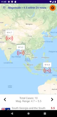 Earthquake Alert android App screenshot 2